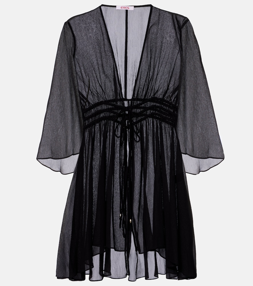 Top Operette aus Seidenmusselin