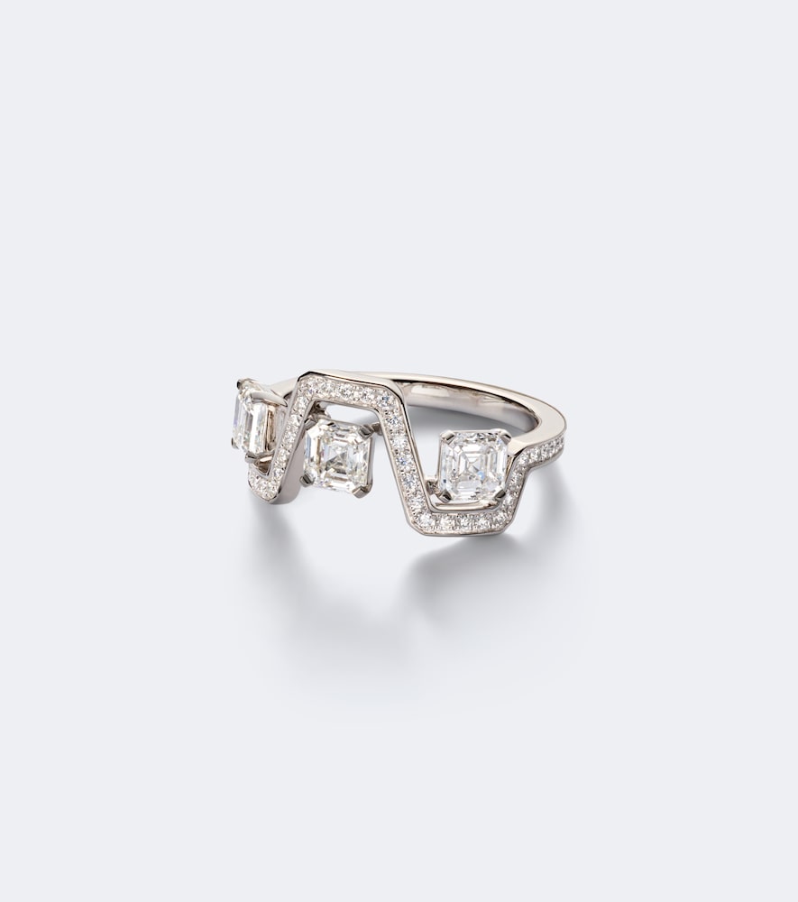 Bucherer Fine Jewellery Skyline 18Kt White Gold Ring With Diamonds