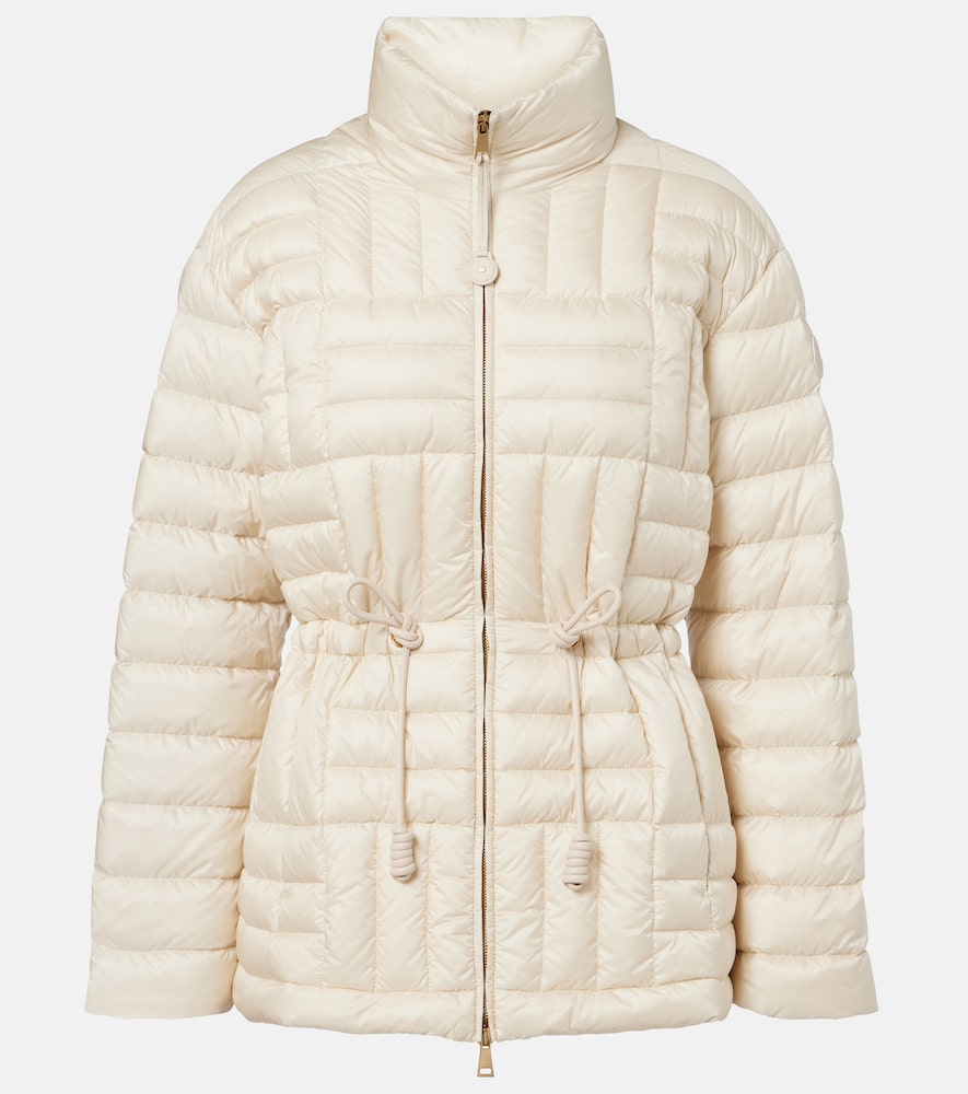 Moncler Antigones Quilted Down Jacket In White