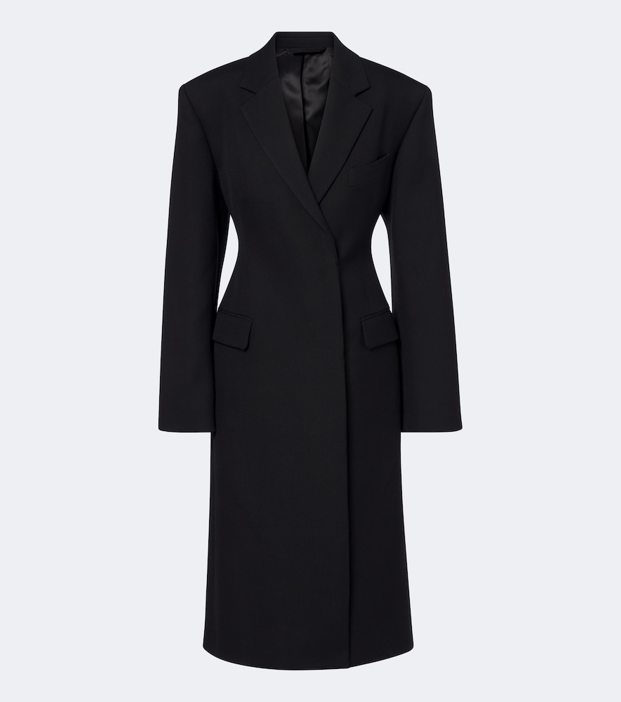 Acne Studios Single-breasted Wool Coat In Black