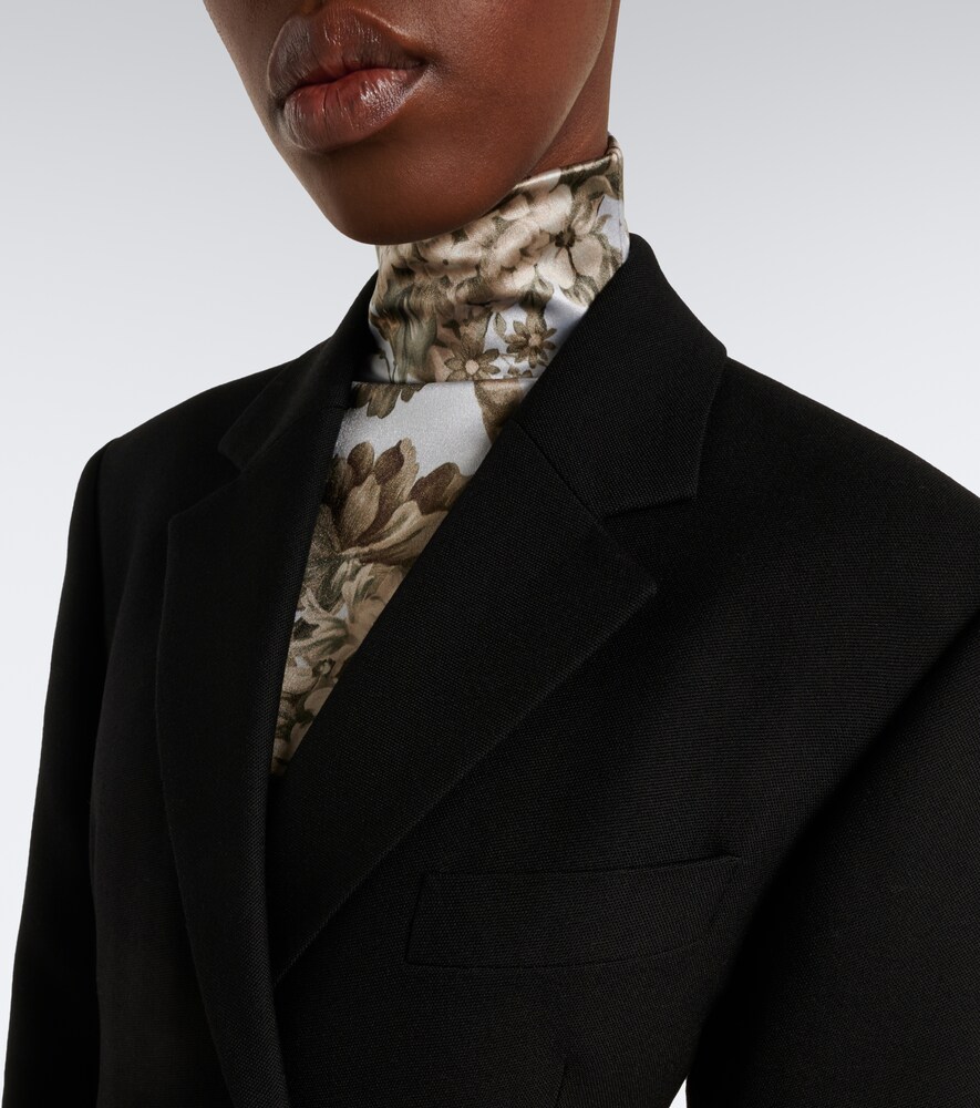 Acne Studios Single-breasted Wool Coat In Black