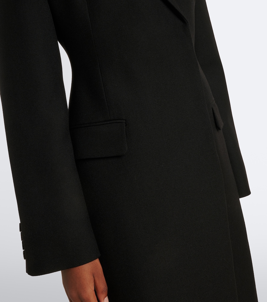 Acne Studios Single-breasted Wool Coat In Black