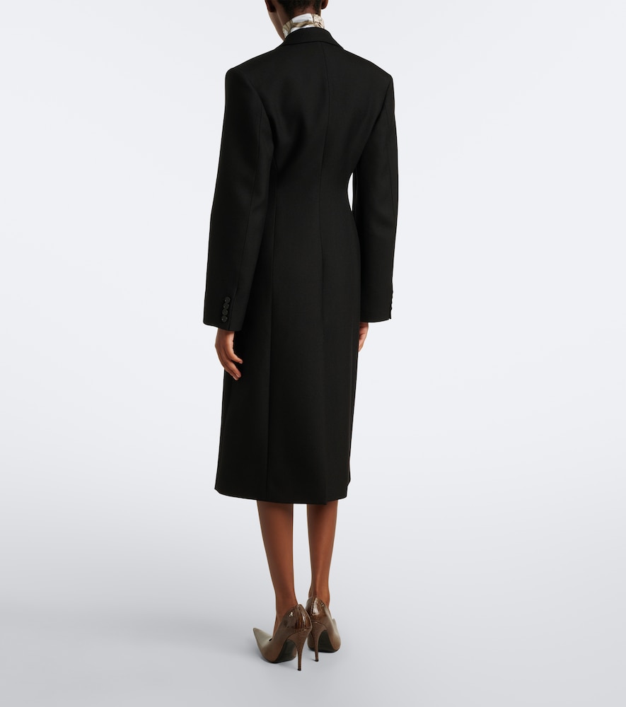 Acne Studios Single-breasted Wool Coat In Black