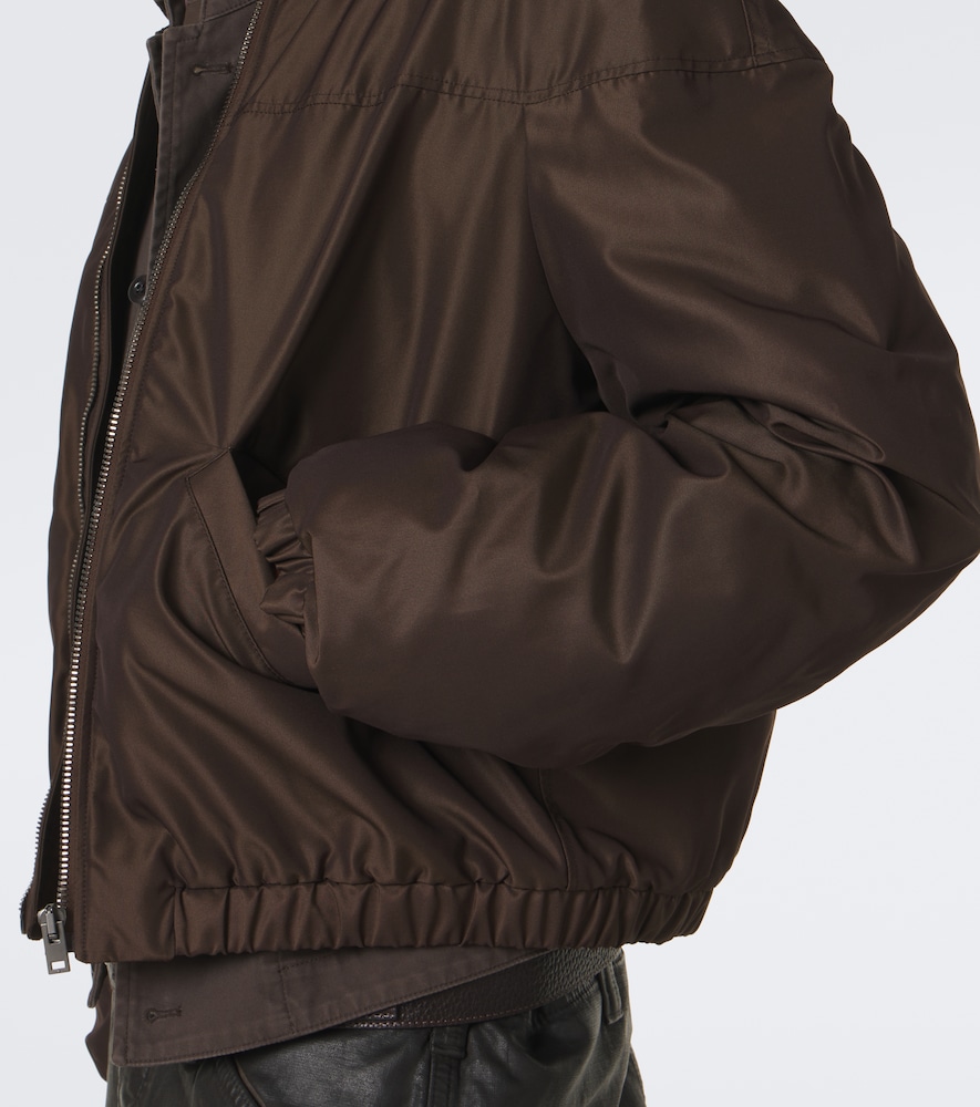 Canvas Blouson Down Jacket