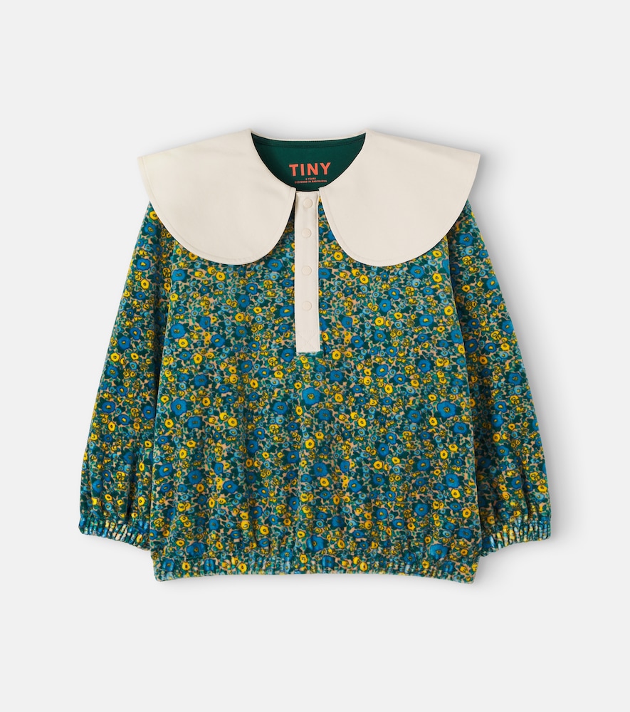 Sweatshirt aus Baumwollsamt