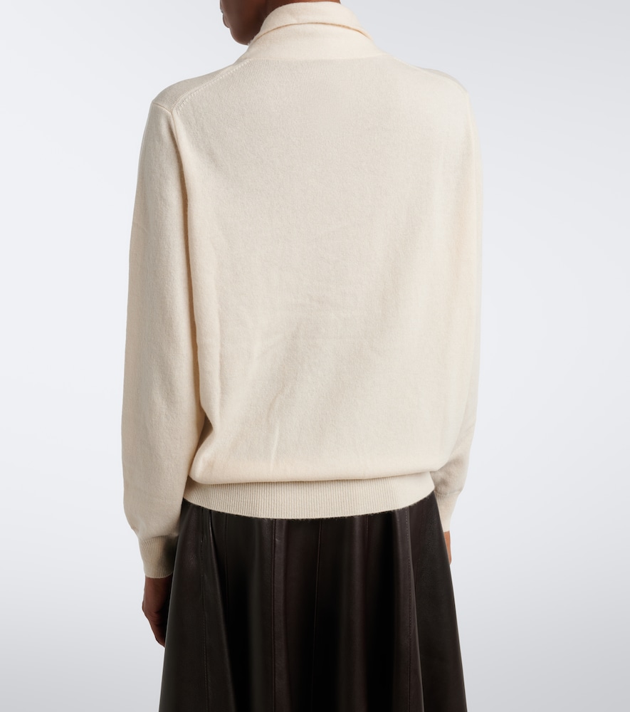 Tie-Neck Wool And Cashmere Sweater