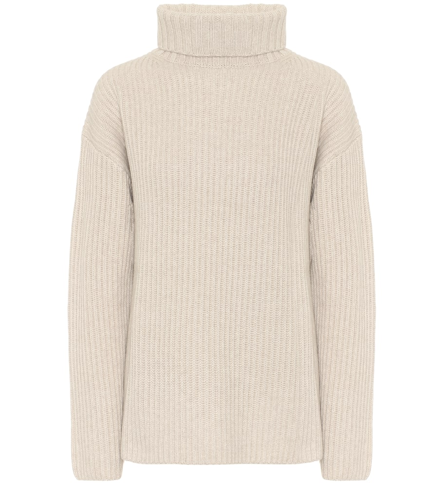 Click to view more detailed imagery on our partner's website Joseph Brioche-stitched Cashmere Roll-neck Sweater In Beige