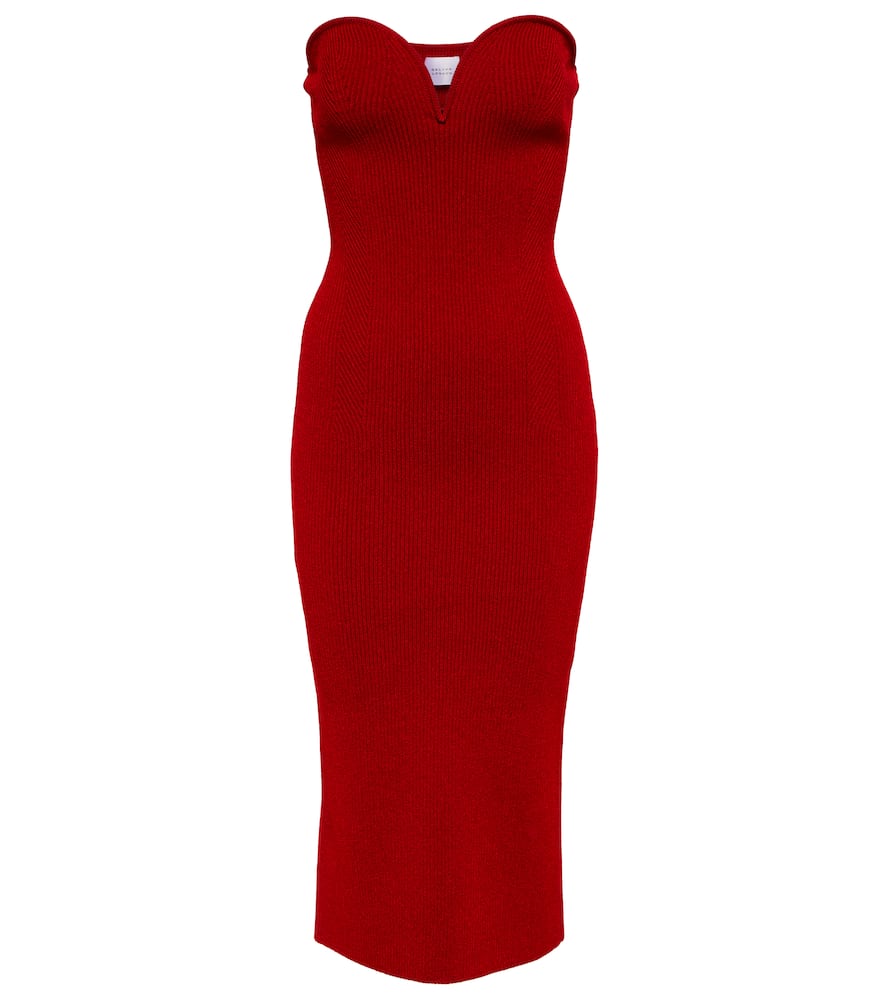 Galvan Thalia bustier midi dress