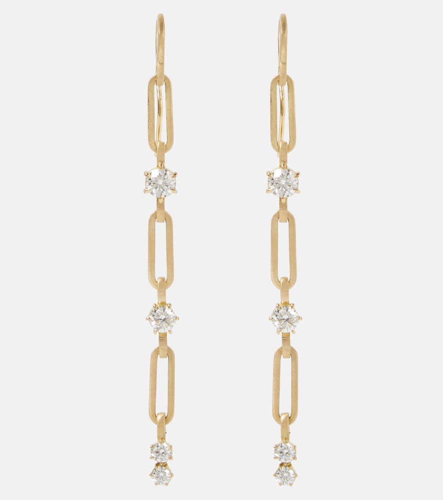 Jade Trau Pia Small 18kt drop earrings with diamonds