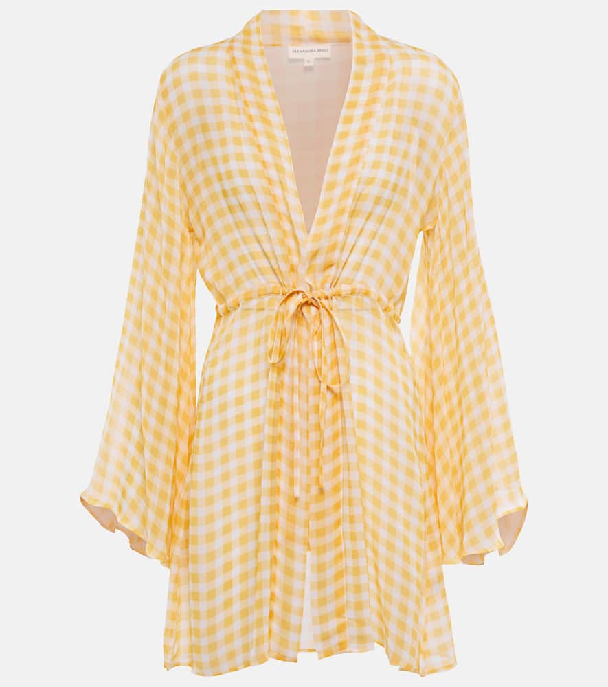 Alexandra Miro Exclusive to Mytheresa - Checked minidress