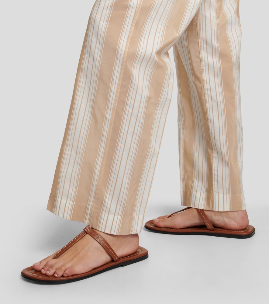 Toteme The T-strap leather sandals | Smart Closet