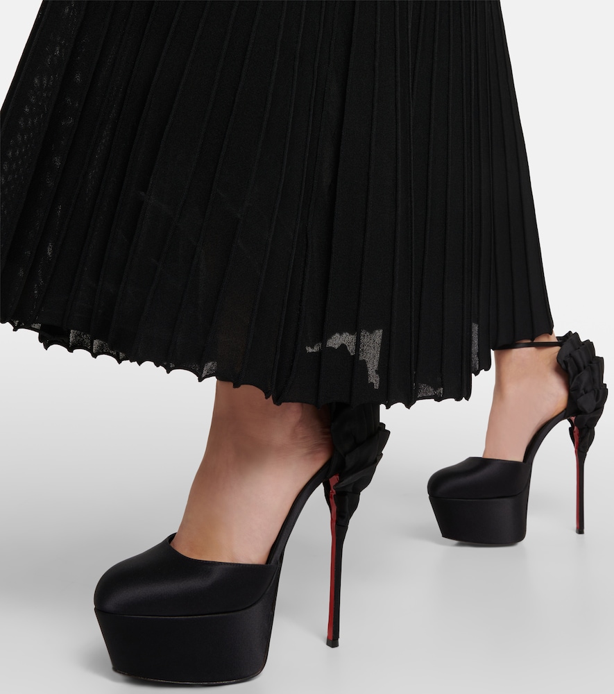 Maria Frou Alta Satin Platform Pumps