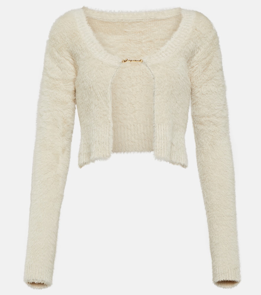 Jacquemus La Maille Neve Manches Longues Cardigan In White