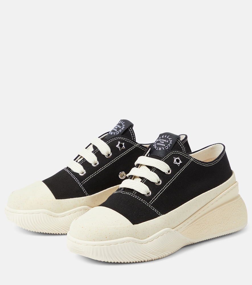  Stella Mccartney Stella Mccartney Loop Canvas Low-top Sneakers 