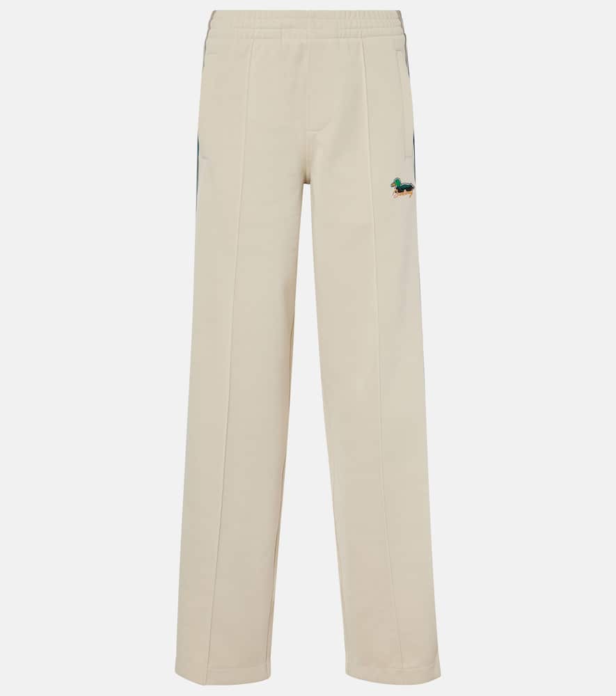 Logo jersey track pants
