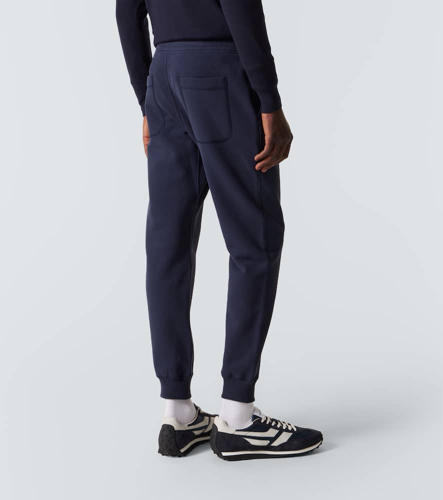 Tom Ford Cotton-blend Jersey Sweatpants In Blue