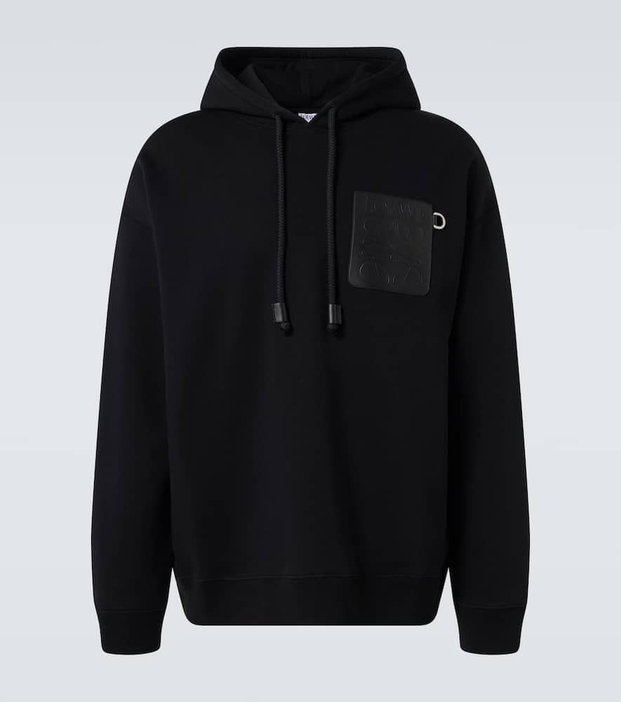 Anagram cotton jersey hoodie