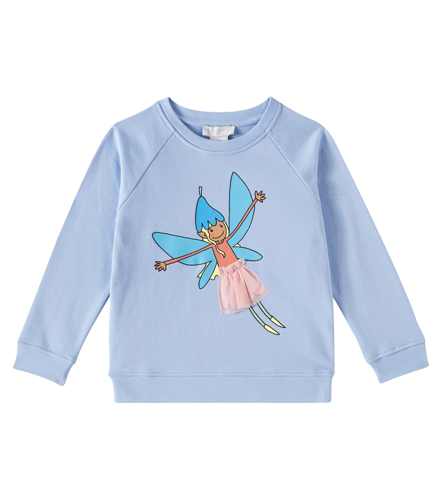 Stella Mccartney Cotton Sweater In Blue