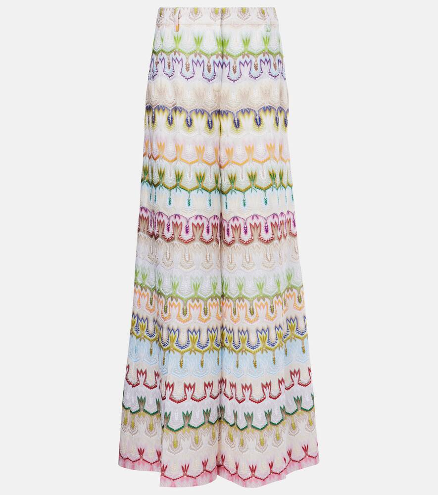 Missoni Lace low-rise palazzo pants