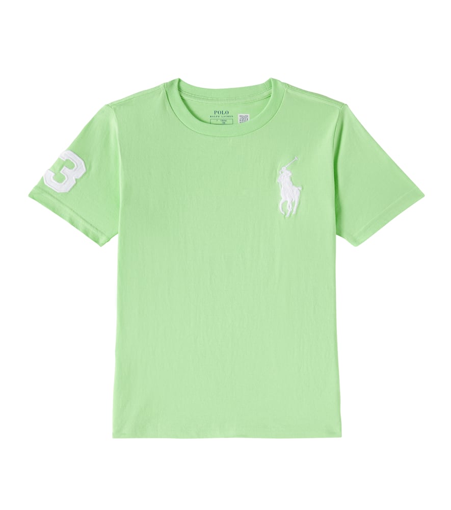 POLO RALPH LAUREN EMBROIDERED COTTON JERSEY T-SHIRT