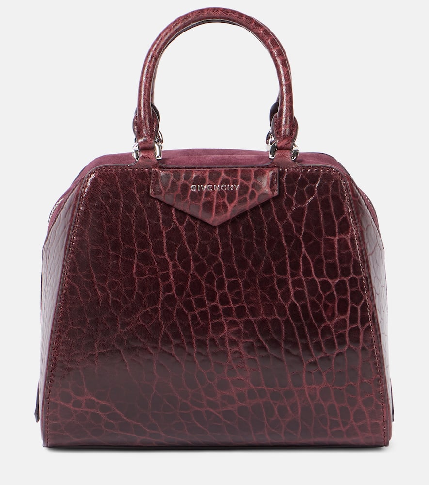 GIVENCHY ANTIGONA CUBE MINI PATENT LEATHER TOTE BAG
