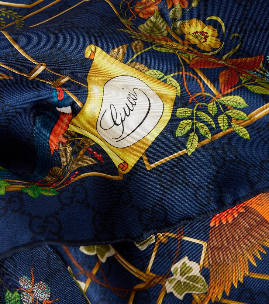  Gucci Gucci Tuch Gg Aus Seiden-twill 