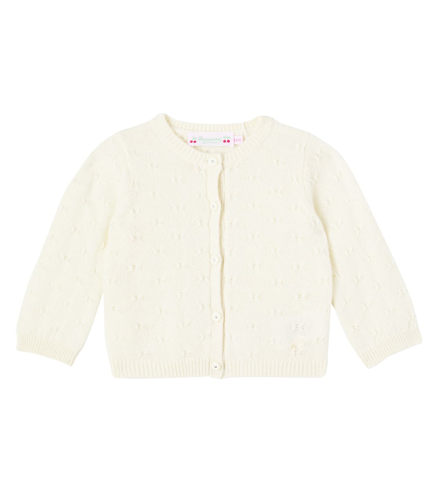 Bonpoint Baby Tibile Wool And Alpaca Cardigan In Neutral