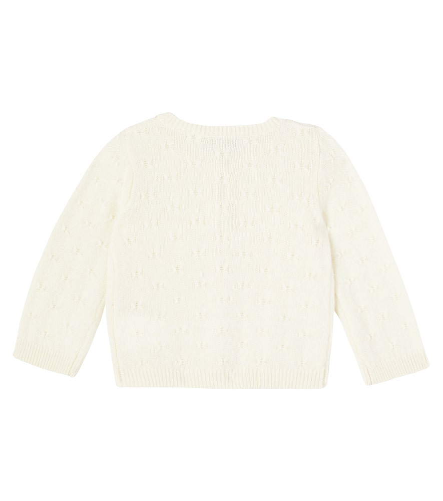 Bonpoint Baby Tibile Wool And Alpaca Cardigan In Neutral