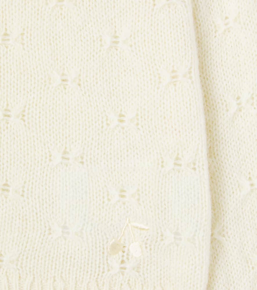 Bonpoint Baby Tibile Wool And Alpaca Cardigan In Neutral