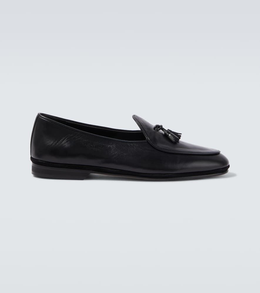 Rubinacci Marfy Leather Loafers In Black