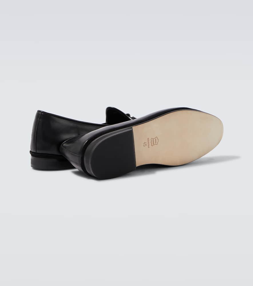 Rubinacci Marfy Leather Loafers In Black