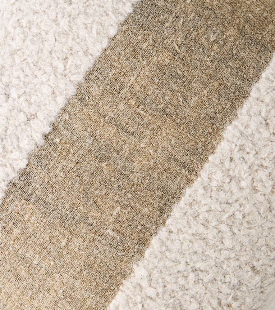 The House Of Lyria Cimide Alpaca And Silk-blend Cushion In Sand