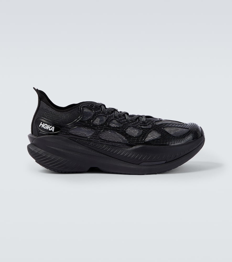 Hoka Mach X Caged Running Shoes In Black