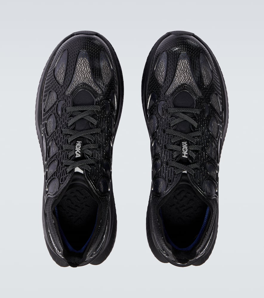 Hoka Mach X Caged Running Shoes In Black