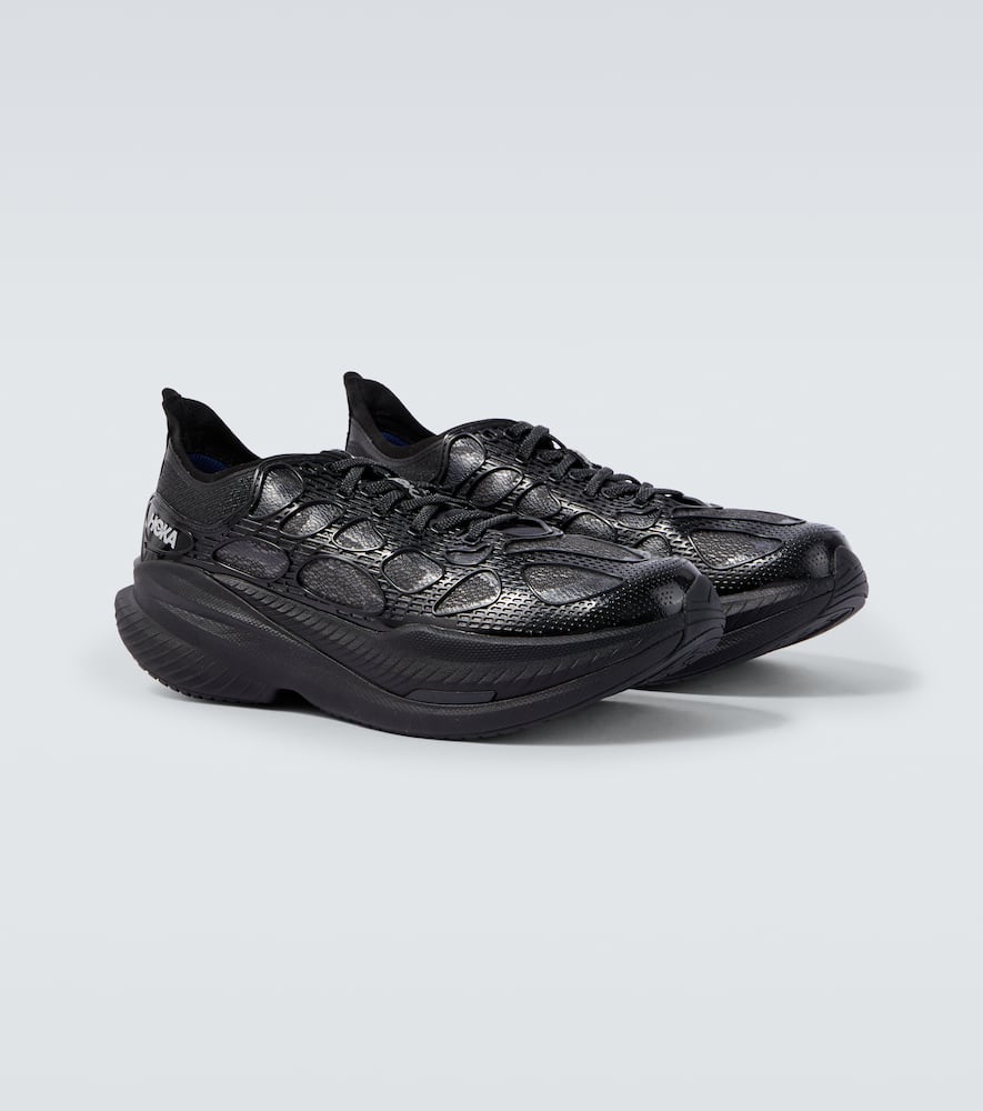 Hoka Mach X Caged Running Shoes In Black