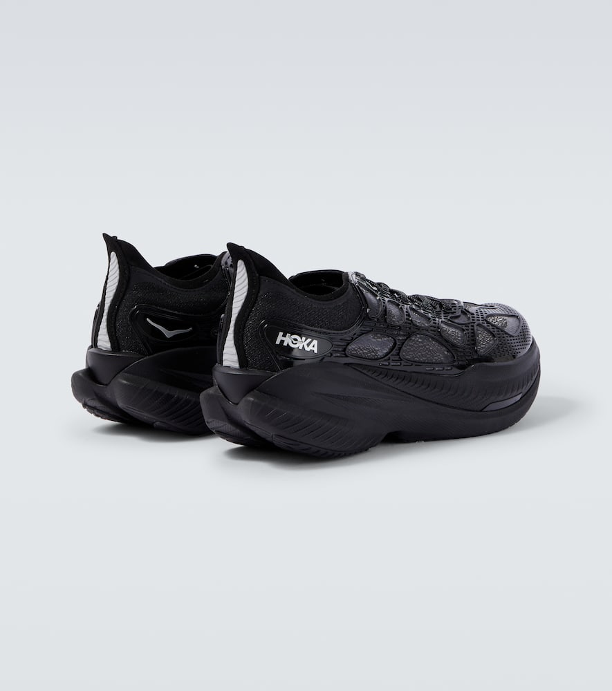 Hoka Mach X Caged Running Shoes In Black
