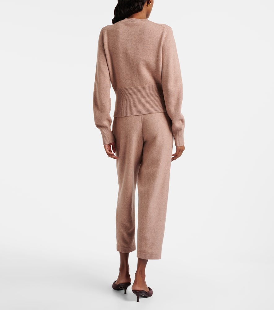 Loro Piana Rose Island Cashmere And Linen Sweatpants In Pink