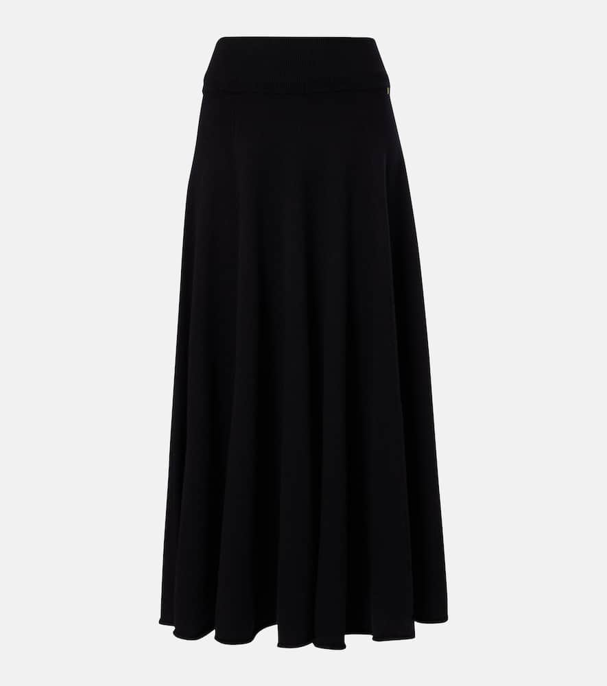 N°313 Twirl cashmere-blend maxi skirt