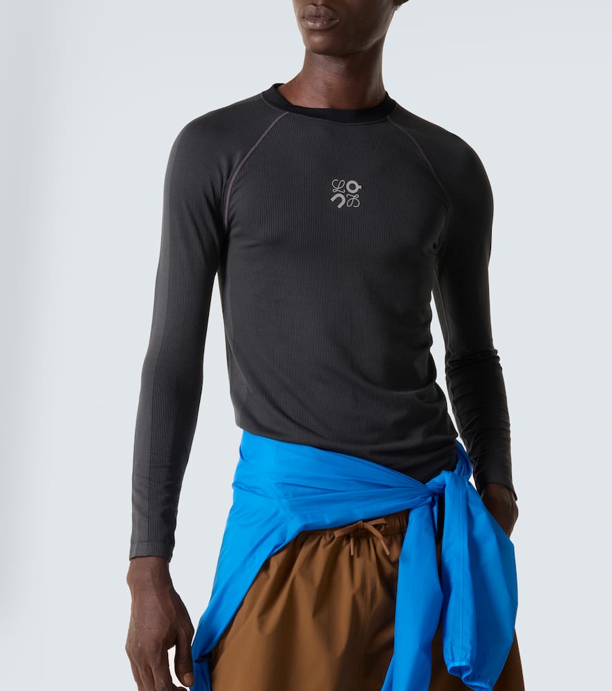 Loewe X On Logo Technical Top In Black