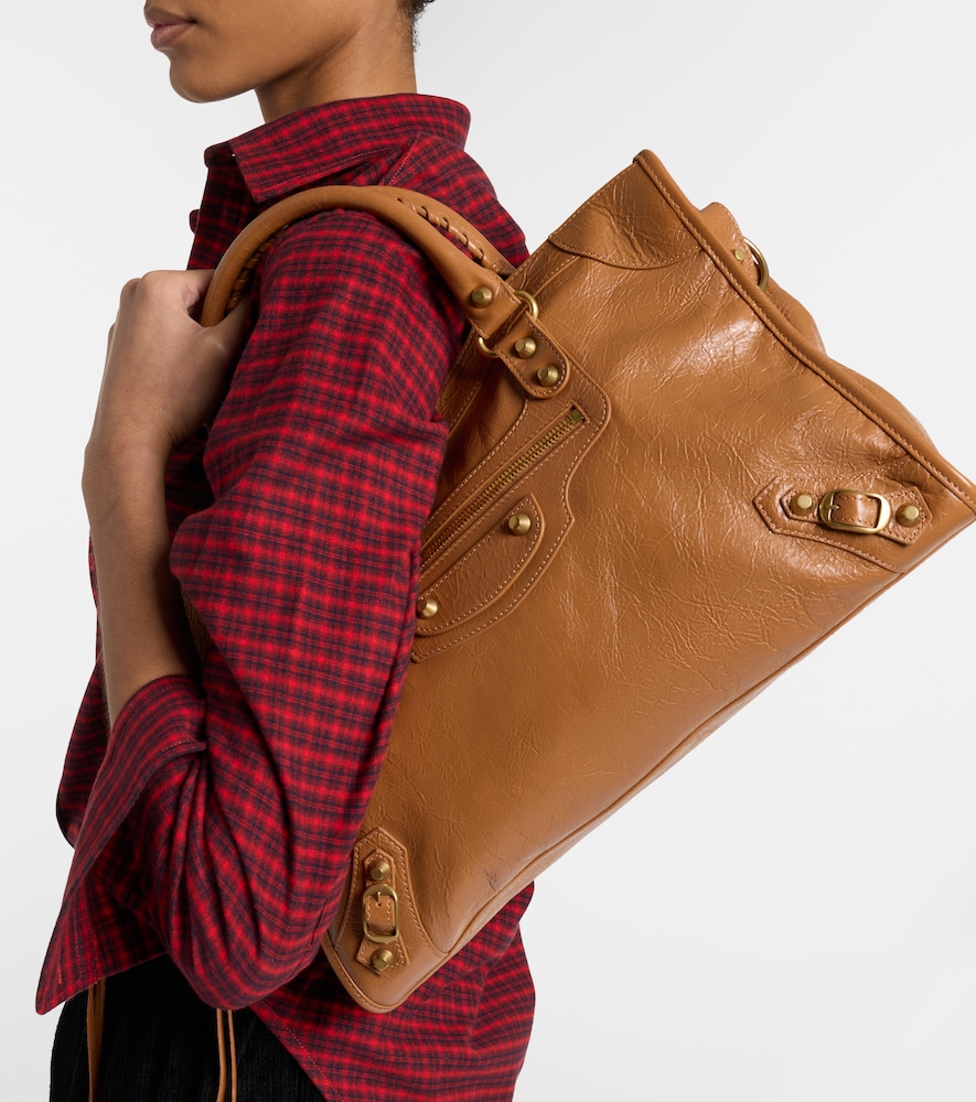 Balenciaga Le City Medium leather tote bag