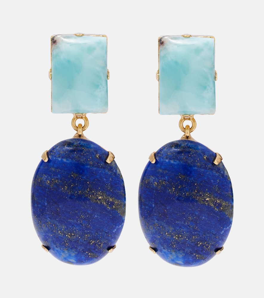 Jennifer Behr Xiomara gold-plated drop earrings
