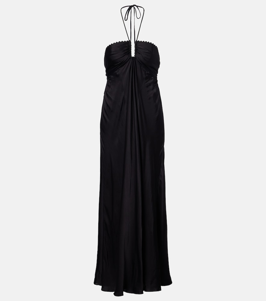 Poupette St Barth Halterneck maxi dress