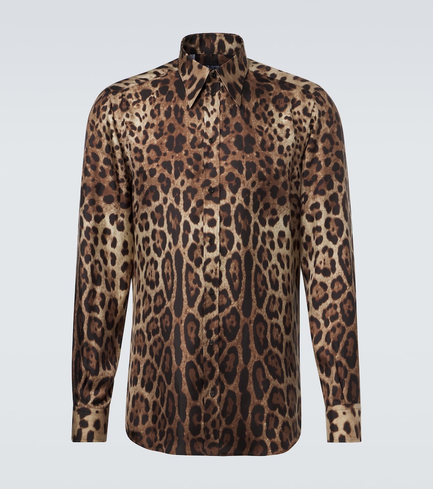Dolce & Gabbana Leopard-print silk shirt
