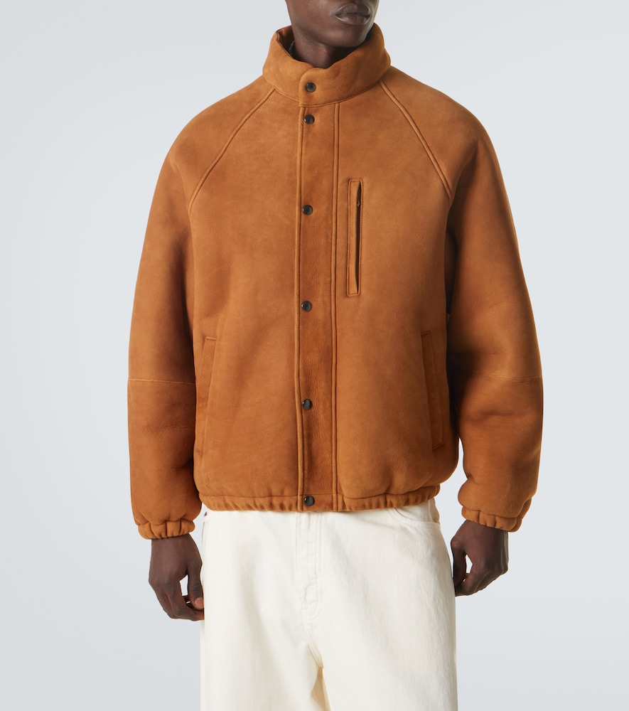  A.presse A.presse Shearling-lined Suede Jacket 