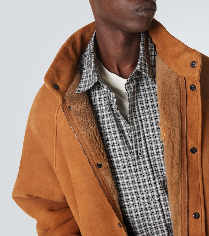  A.presse A.presse Shearling-lined Suede Jacket 