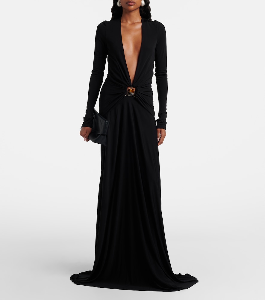  Christopher Esber Christopher Esber Verziertes Maxikleid Bezel Quartz 