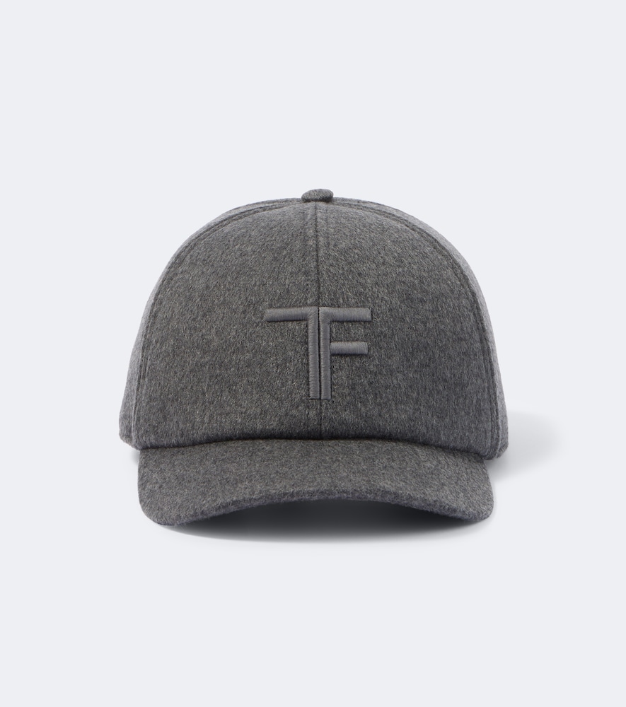 TOM FORD Tom Ford Logo cashmere baseball cap　トム フォード ロゴ カシミア ベースボール キャップ