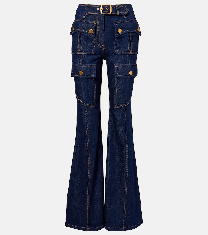 Zimmermann Luna belted flared jeans