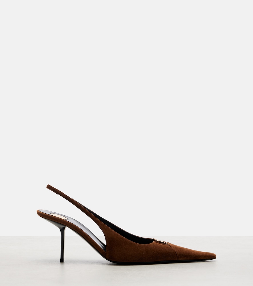 Babylone Breteuil Suede Slingback Pumps