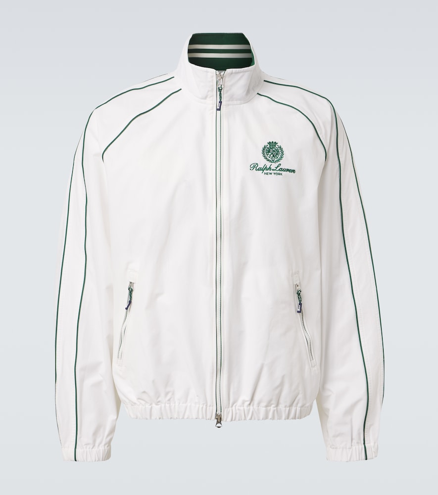 Polo Ralph Lauren Men's White Logo Cotton-Blend Track Jacket UK Size 44 - Mytheresa
